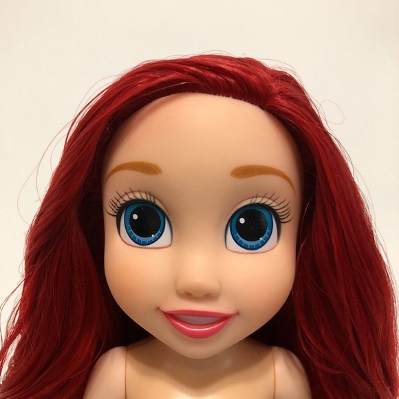 Tolly Tots Limited Little Mermaid Ariel Doll Animator Face Stands Display 14" - Picture 11 of 12